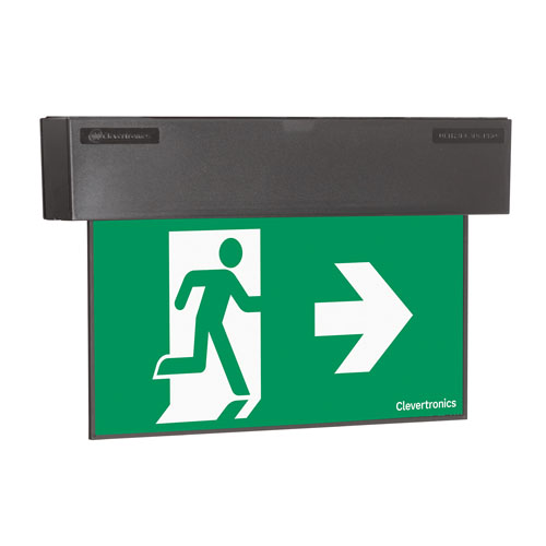 Ultrablade Pro Exit, Surface Mount, LP, Clevertest Plus, All Pictograms, Single or Double Sided, Black